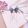 Butterfly women's drop earrings