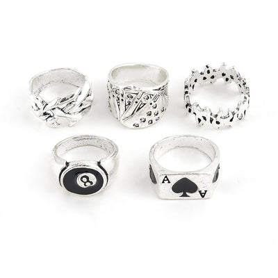 Retro Men'S Ring Set