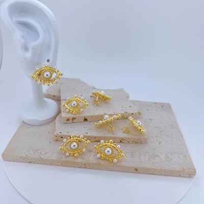 Modern Style Eye Earrings