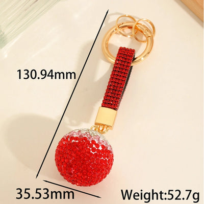 Cute Luxurious Ball Bow Knot Keychain