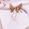 Butterfly women's drop earrings