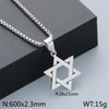 Simple Style Hexagram Pendant Necklace