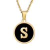 Fashion round letter necklace