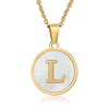 Fashion round letter necklace