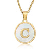 Fashion round letter necklace