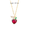 Cute Heart Apple Pendant Necklace